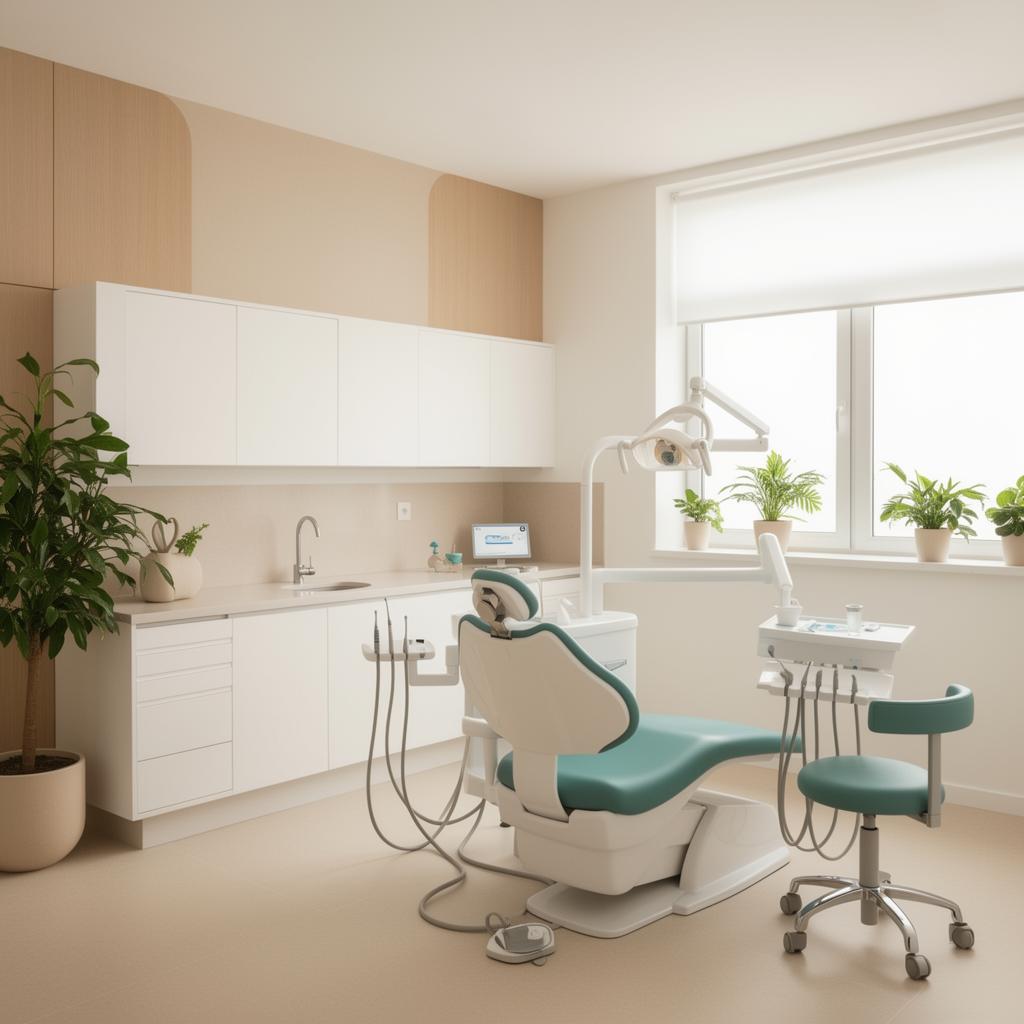 Calm, modern interior of our dental clinic